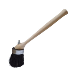 Large wooden lube brush