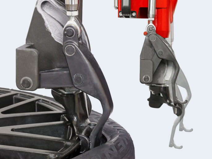 Hunter TCX70 Pro hybrid leverless tool head composite image
